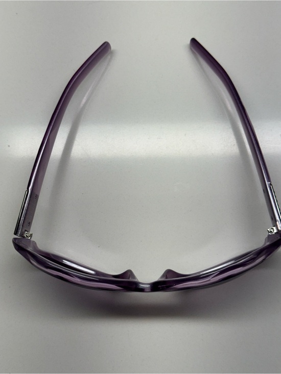 Vintage Fendi Oversized Round Sunglasses - Translucent Purple w/ Crystal Zucca L main image 3
